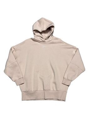Reebok Peach Designer Oversized Relaxed Hoodie Sweatshirt - Womens Small